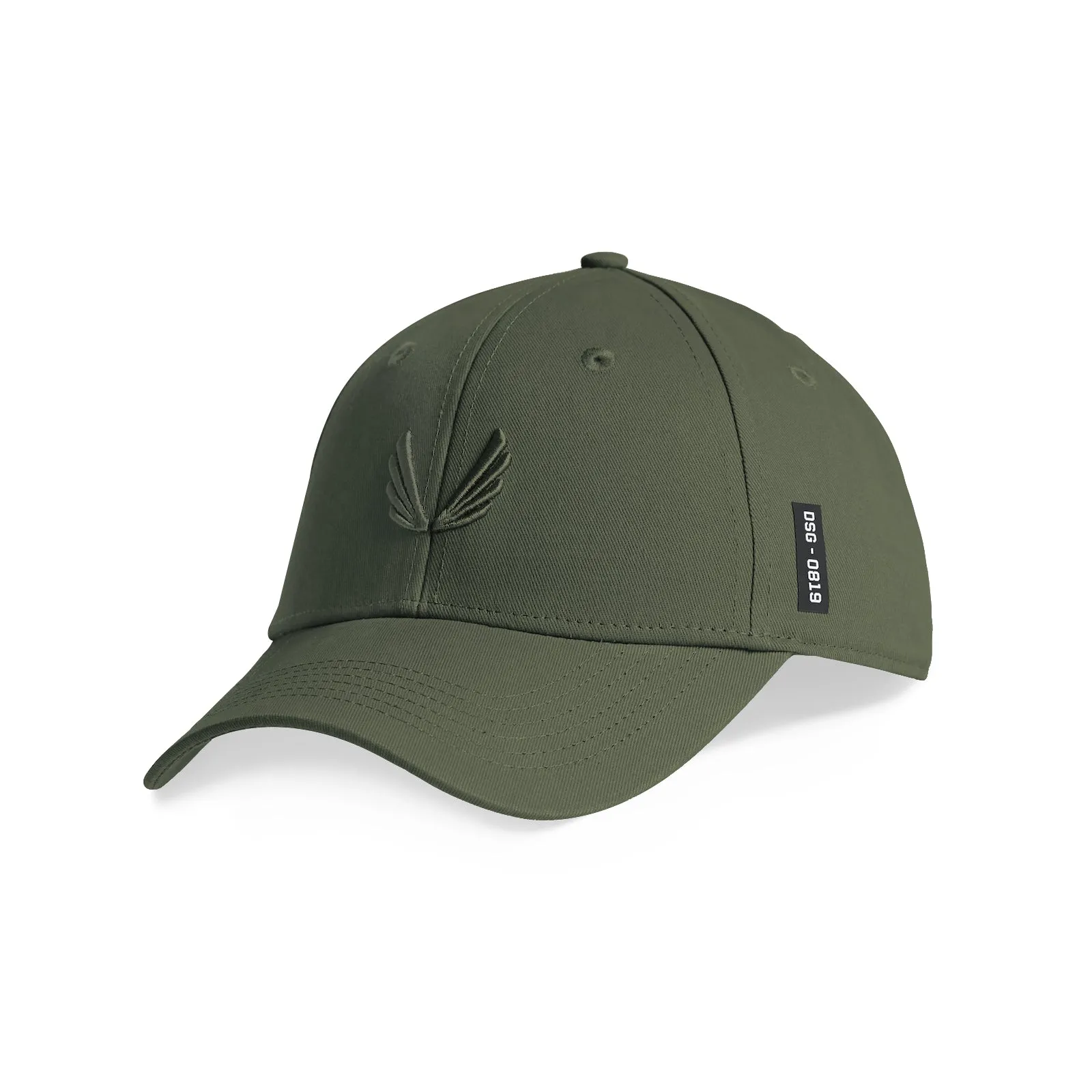 0819. Sport Cap - Olive/Olive "Wings"