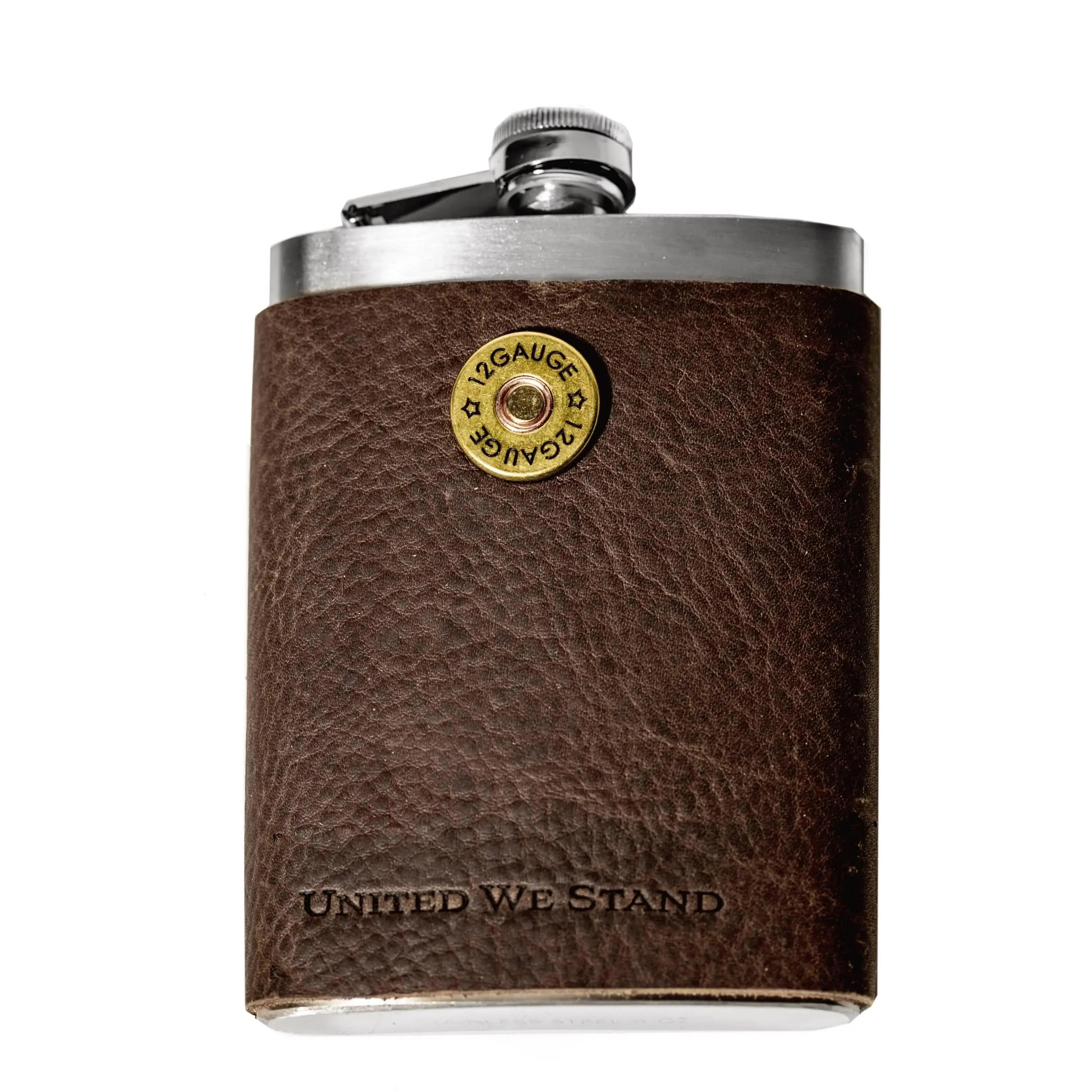 12 Gauge Leather Flask