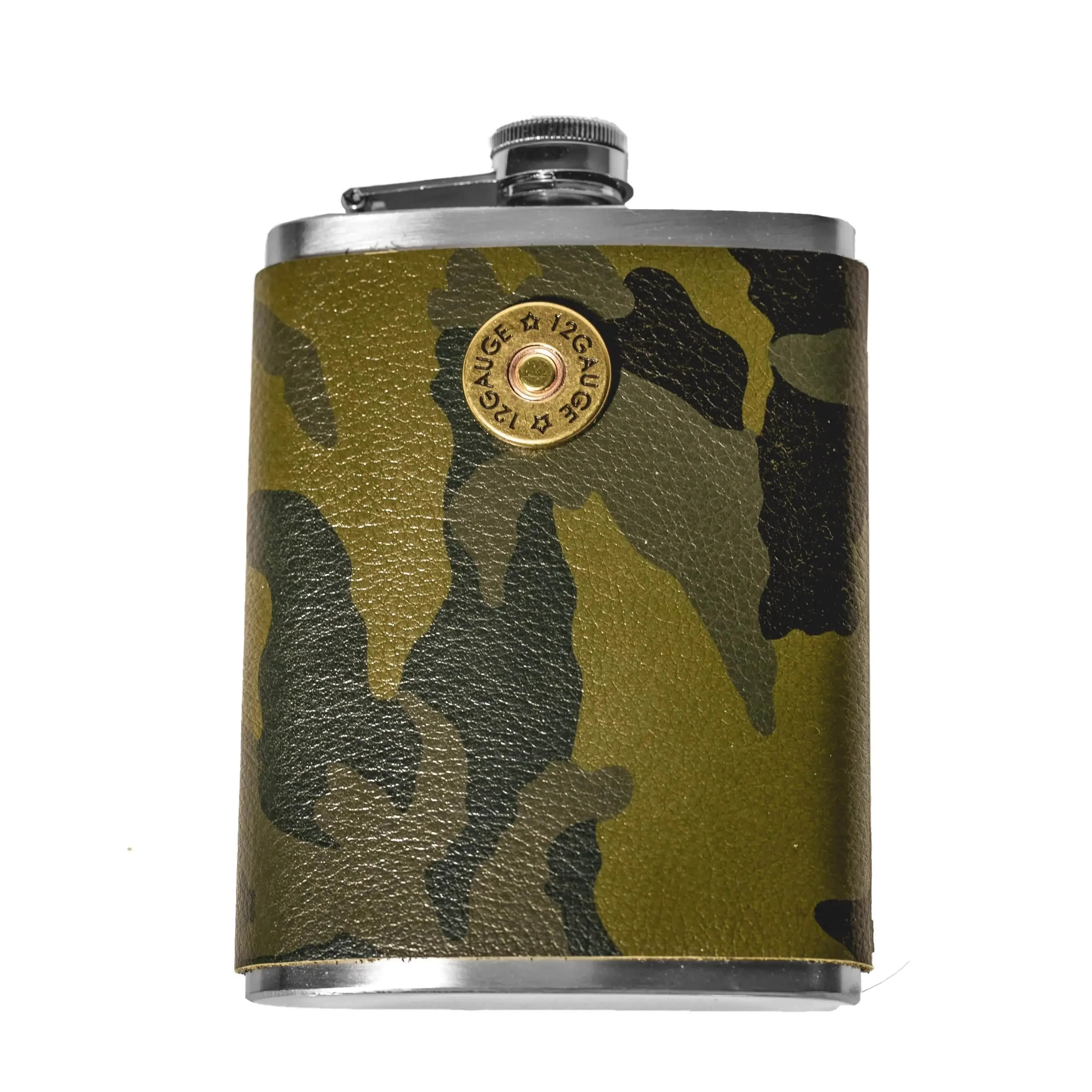 12 Gauge Leather Flask