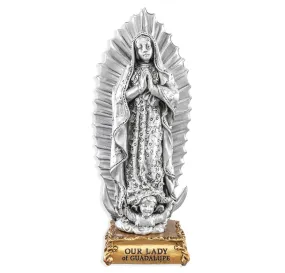 4.5 Pewter Statue - Our Lady of Guadalupe