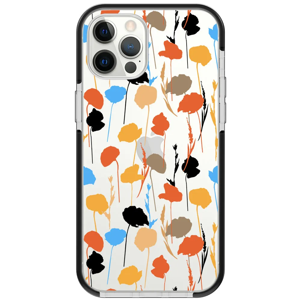 Abstract Fall Flowers Impact iPhone Case