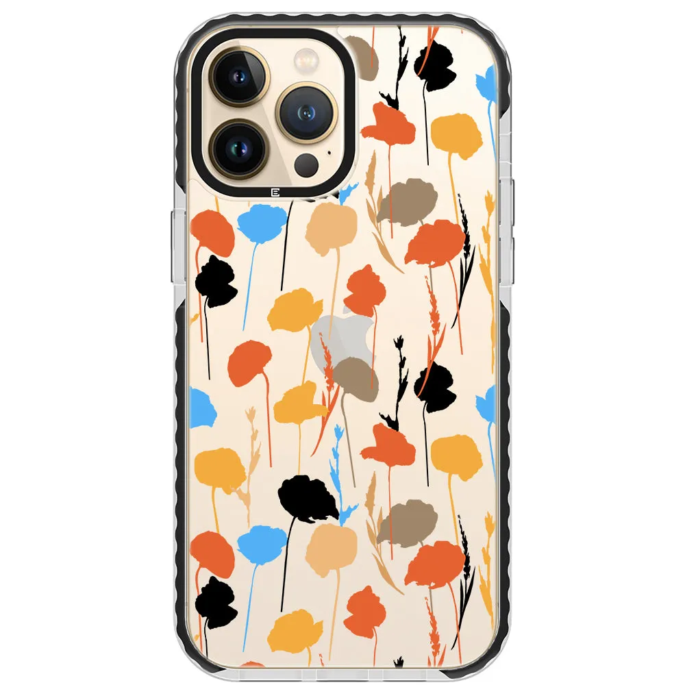 Abstract Fall Flowers Impact iPhone Case