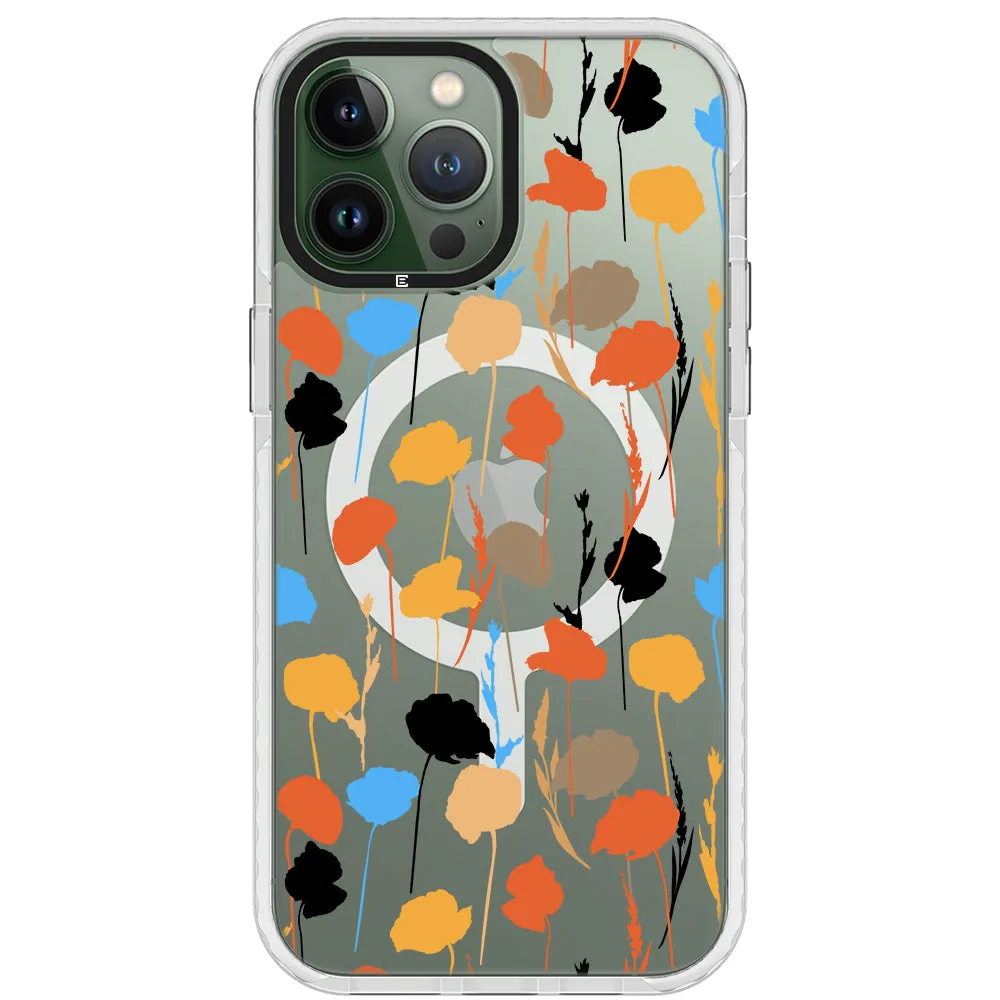 Abstract Fall Flowers Impact iPhone Case