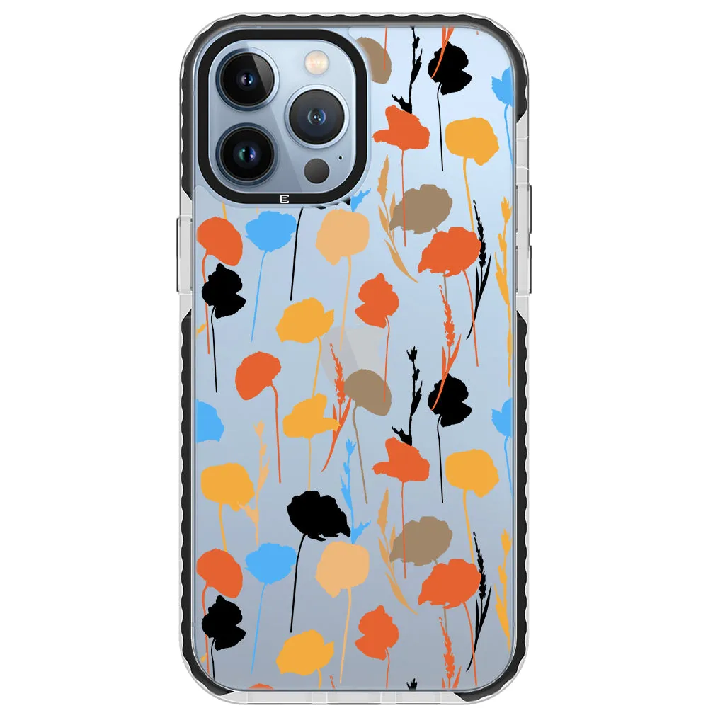 Abstract Fall Flowers Impact iPhone Case