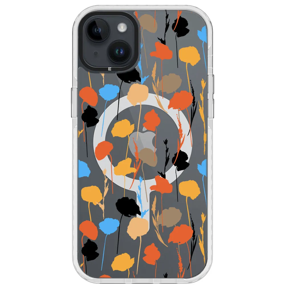 Abstract Fall Flowers Impact iPhone Case