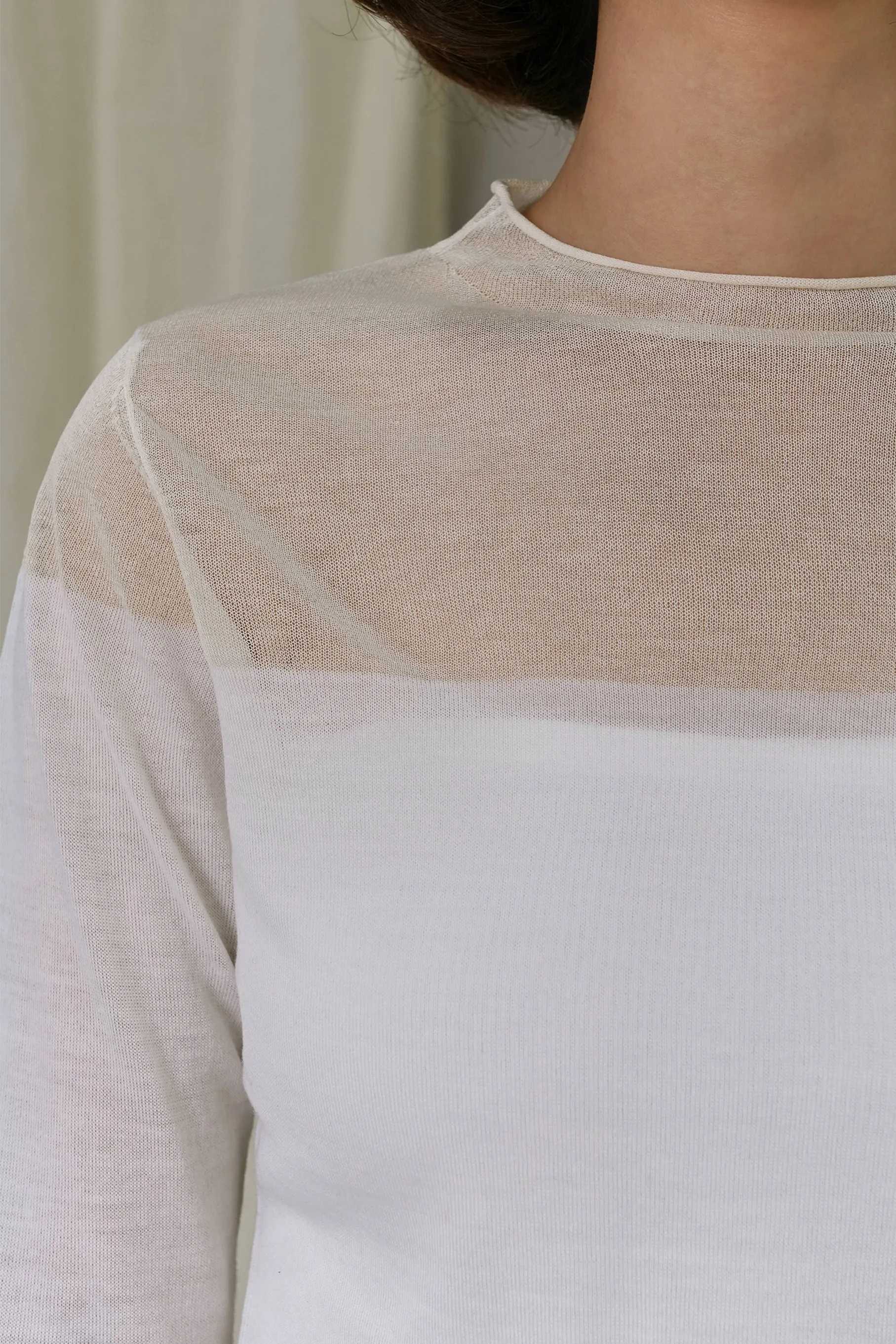 Adeline Wool Longsleeve, Ivory