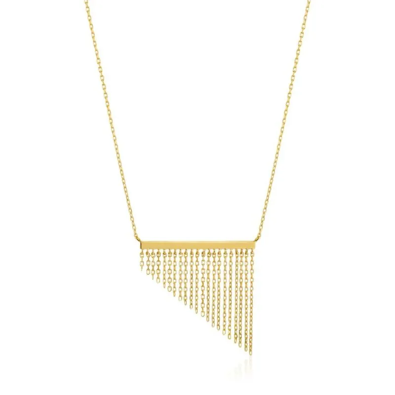 ANIA HAIE Fringe Fall Yellow Gold Necklace N013-02G