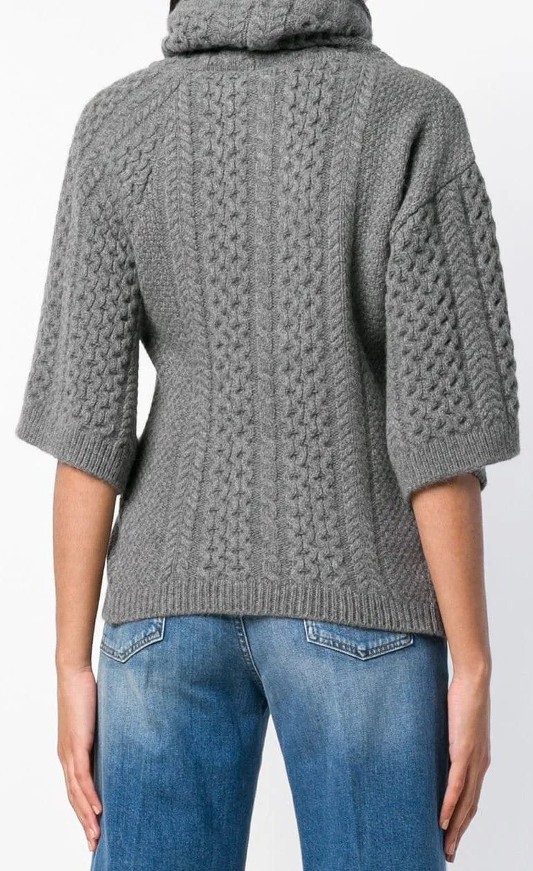 'Aran' Knit Top