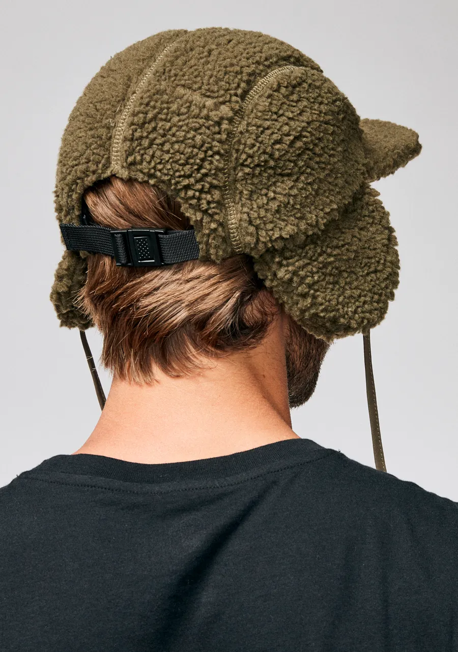 Babs Earflap Cap - Olive