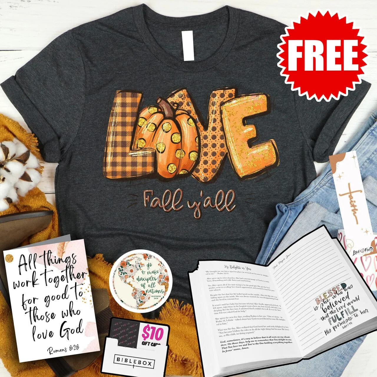 BibleBox - Love Fall Y'all Tee