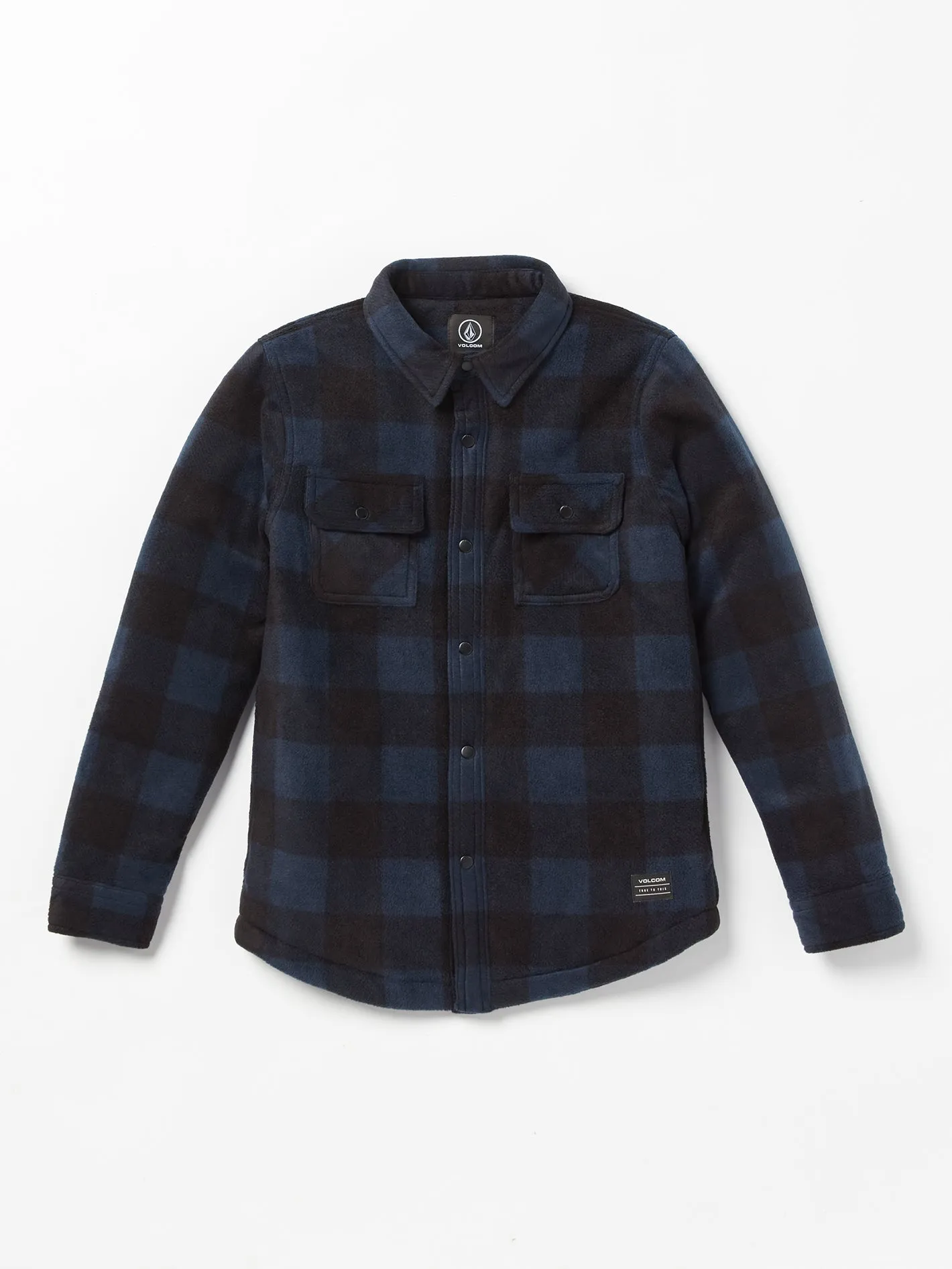 Big Boys Bowered Fleece Flannel - Navy