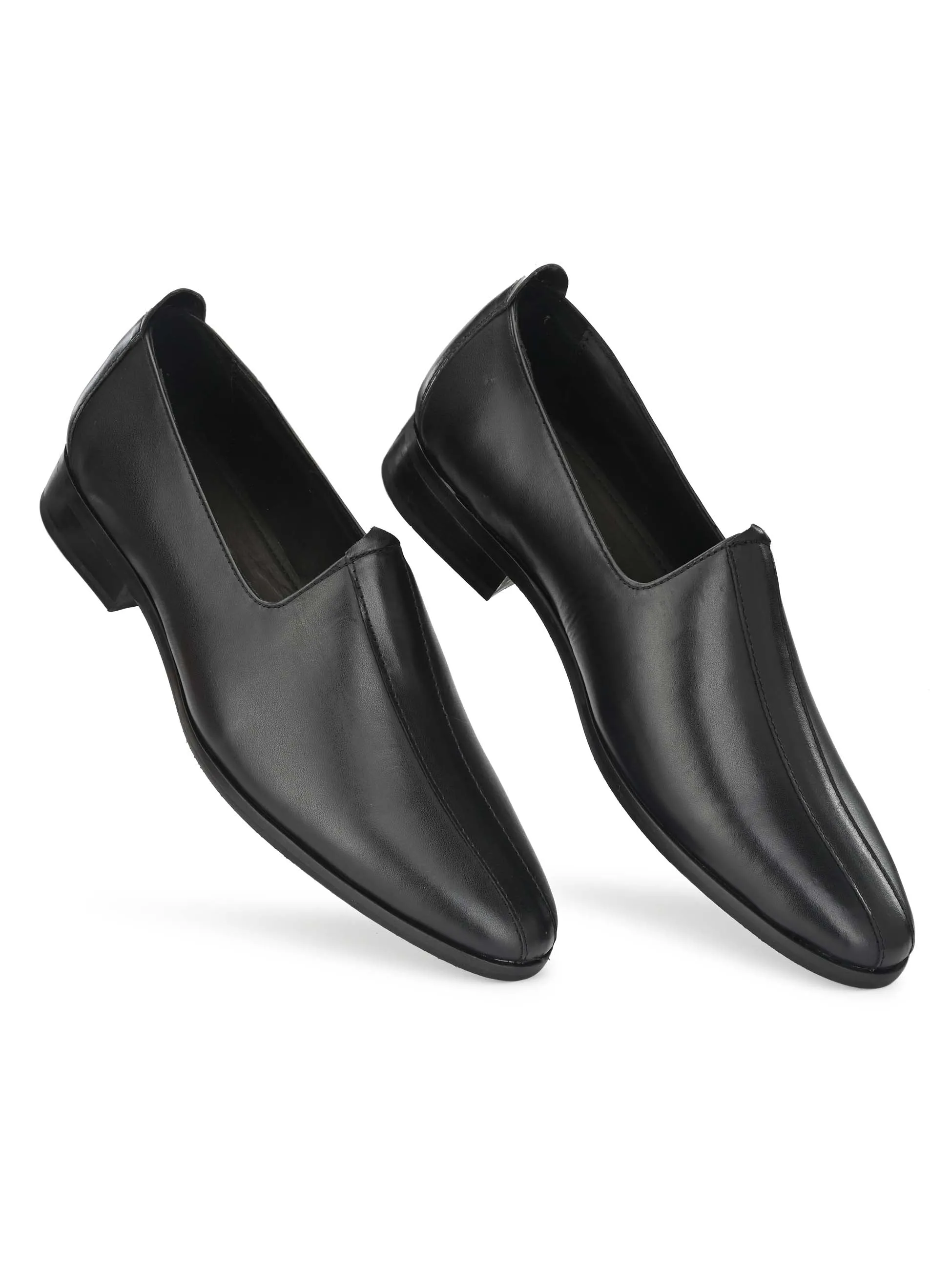 Black leather Loafer