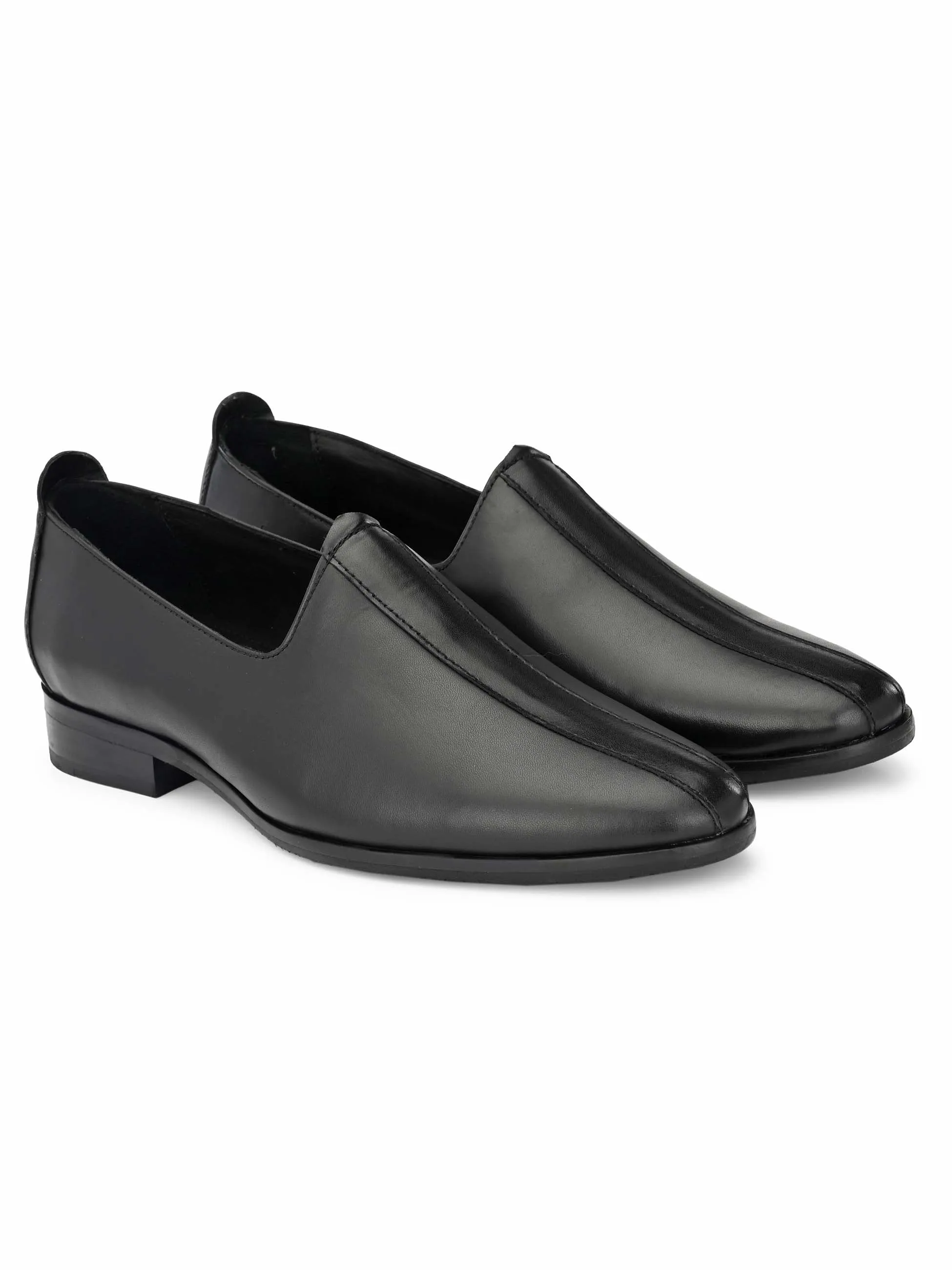 Black leather Loafer