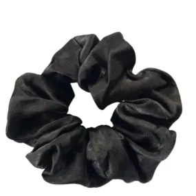 Black Satin Scrunchie