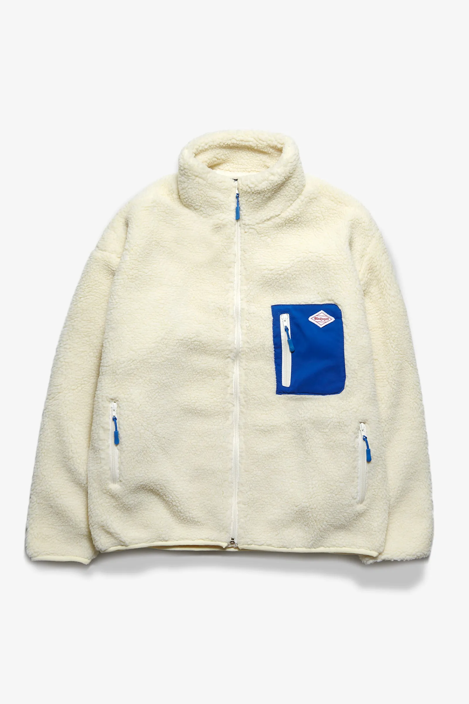 Cream Trek Pile Zip Fleece by Blacksmith - Enhanced Title