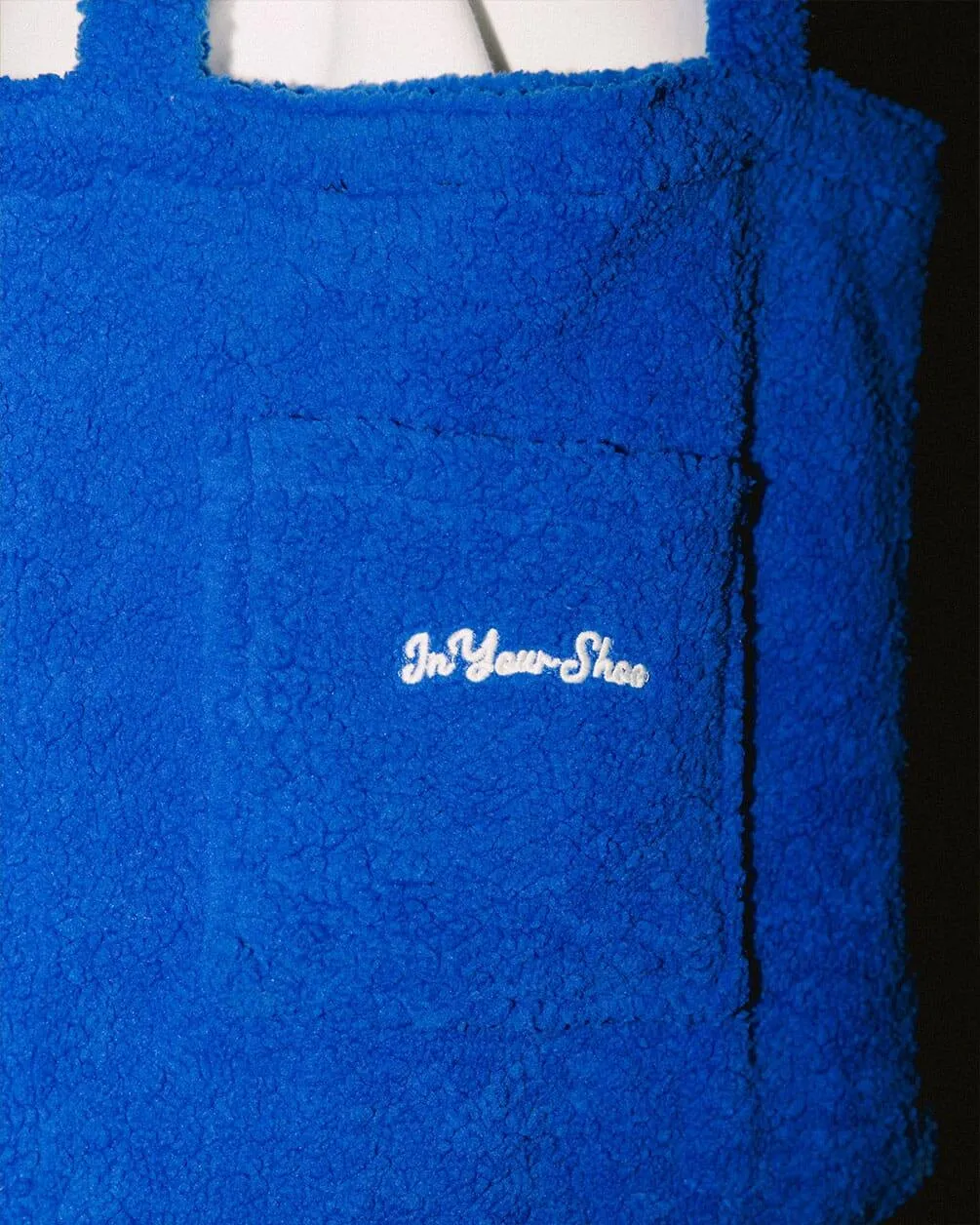 Blue Fleece Tote Bag