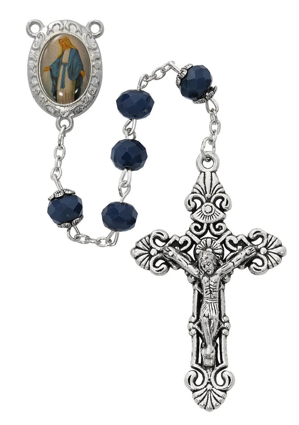 Blue Our Lady of Grace Rosary