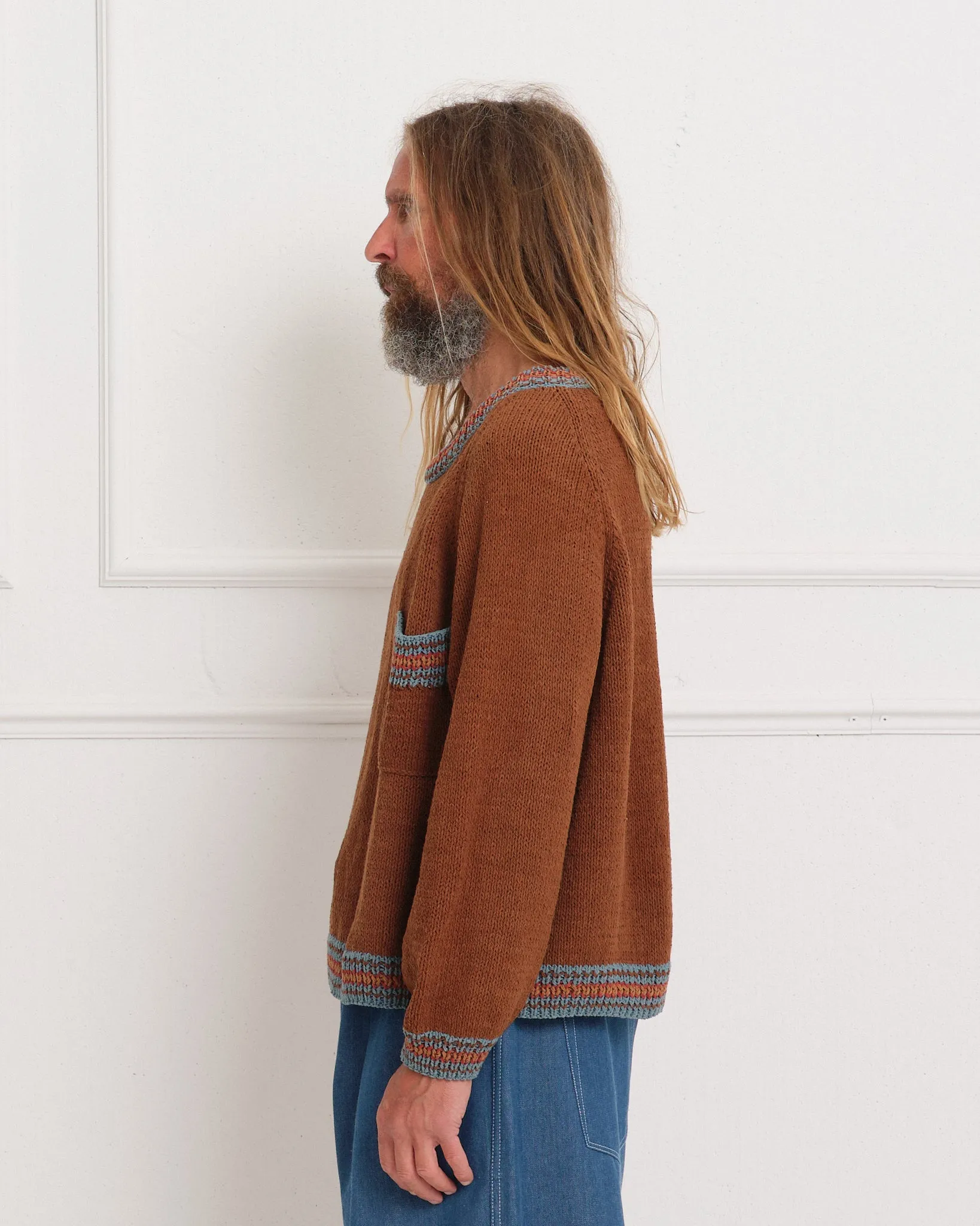 Brown Knitted Jumper - Bulb Style