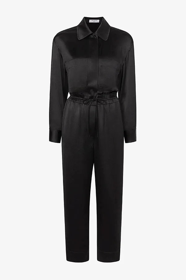 Carr Jumpsuit - Everyday Satin :: Black