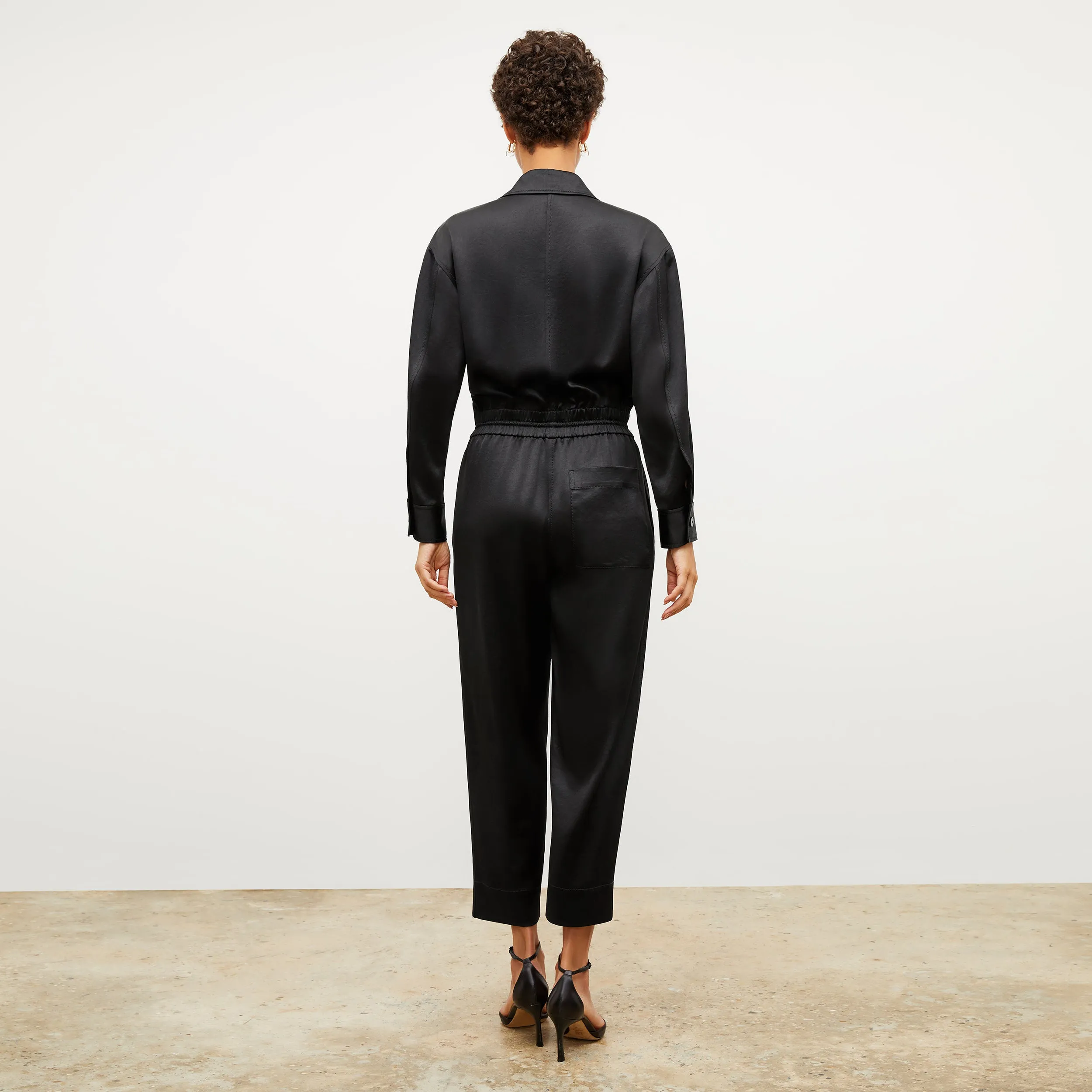 Carr Jumpsuit - Everyday Satin :: Black