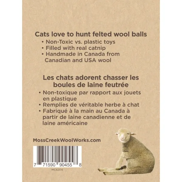 Catnip Infused Wool Balls