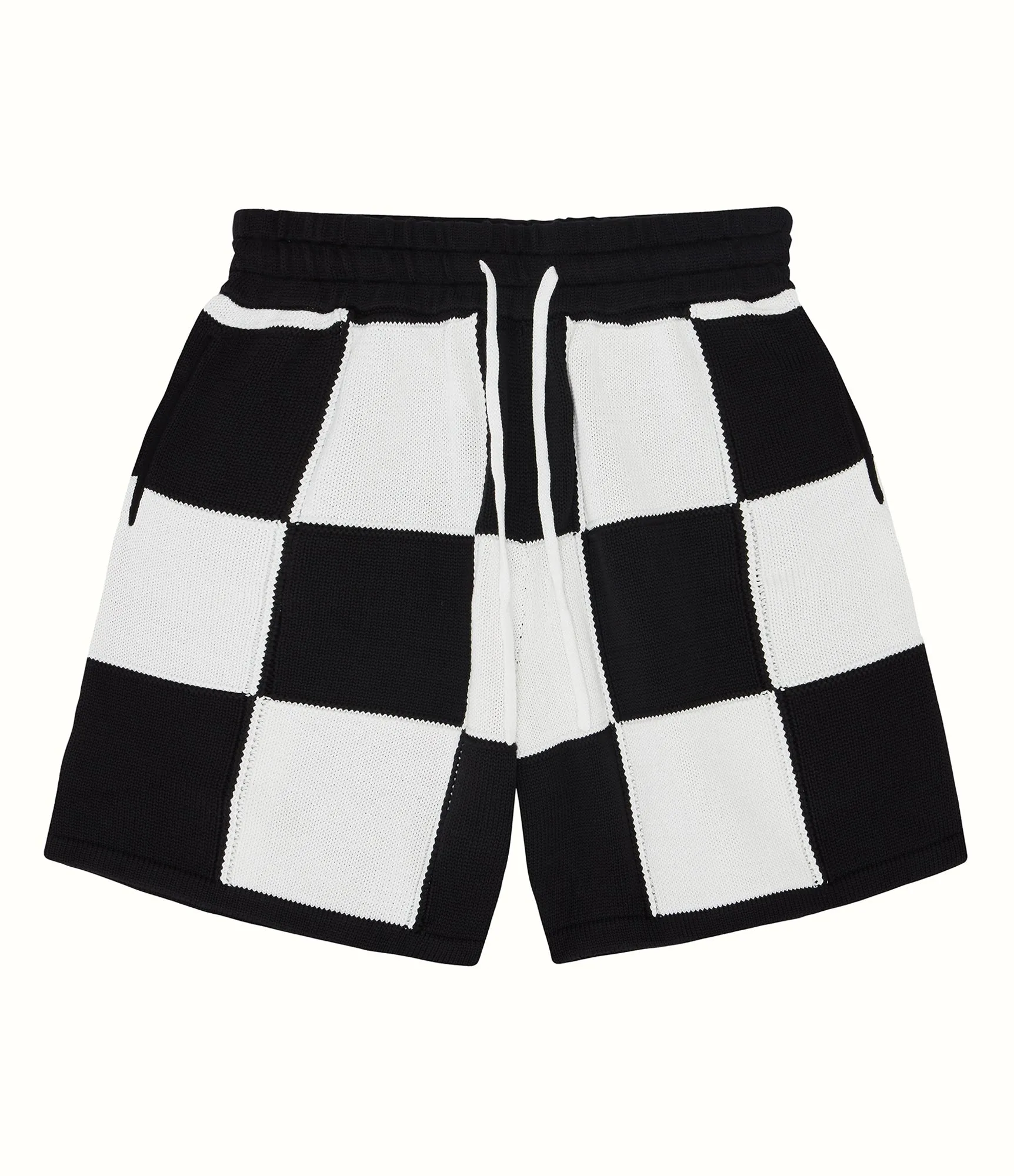 CB CHEQUERED KNIT SHORTS