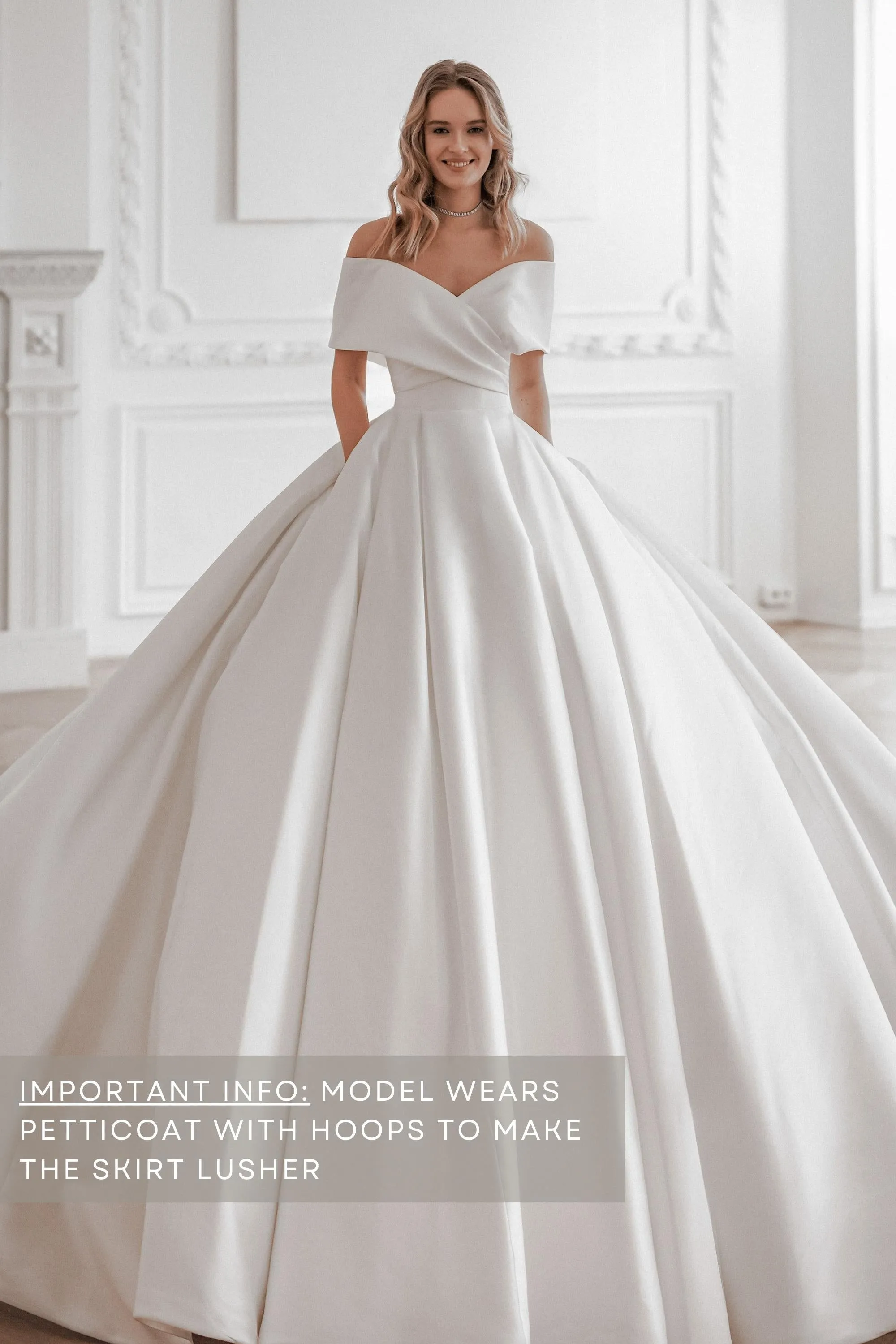 Classic Satin Ball Gown Protea