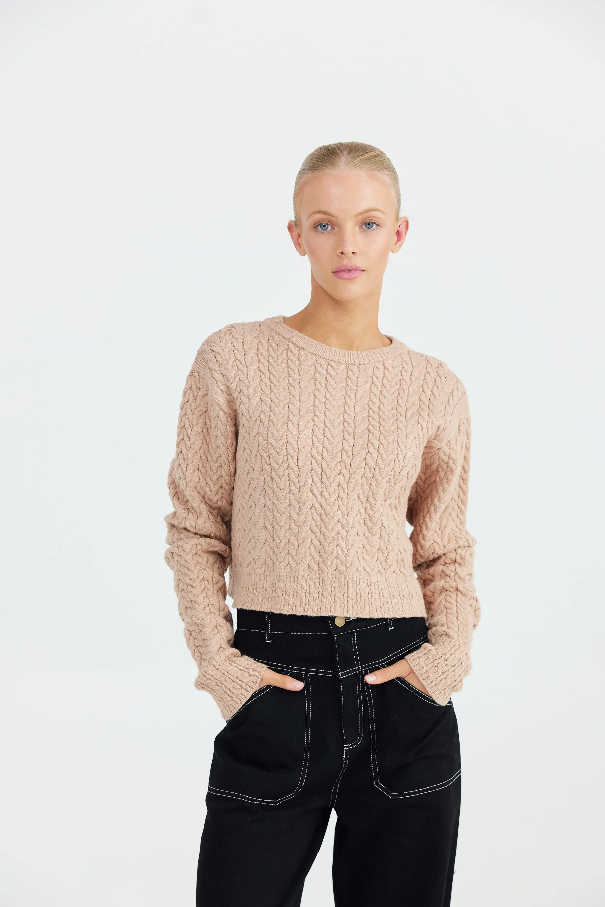 Clover Knit (Latte)