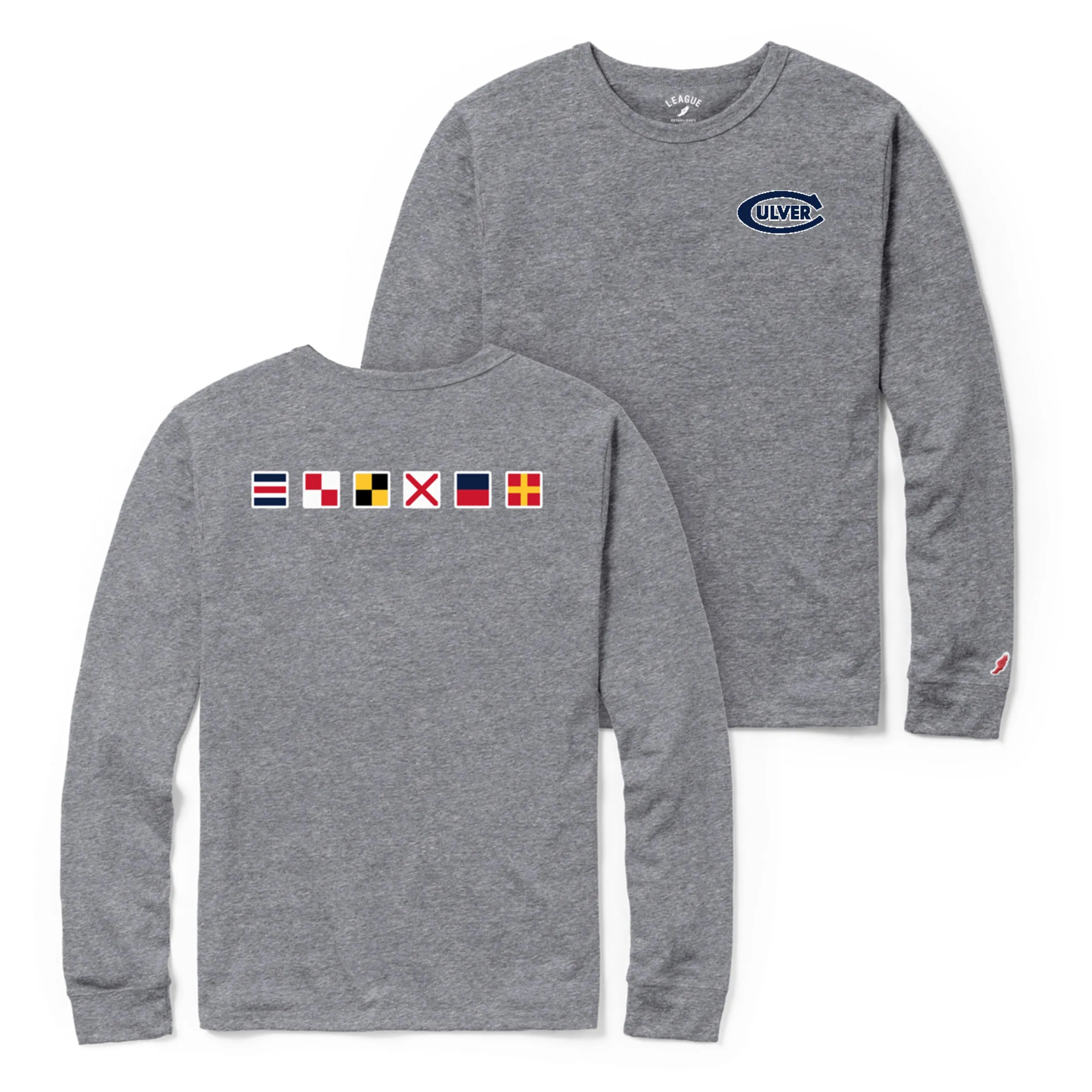 Code Flag Victory Falls Long Sleeve Tee - Fall Heather Grey