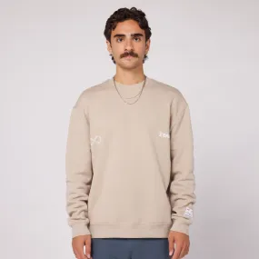 Cotton Fleece Community Crewneck - Unisex, Stone