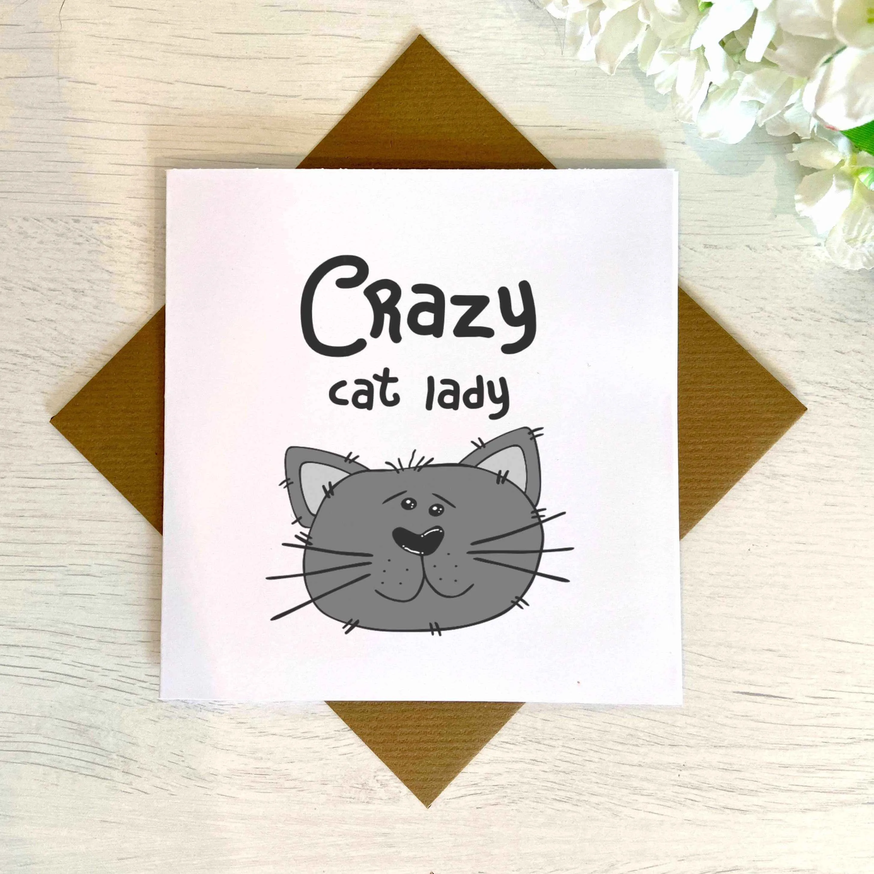 Crazy Cat Lady Greetings Card