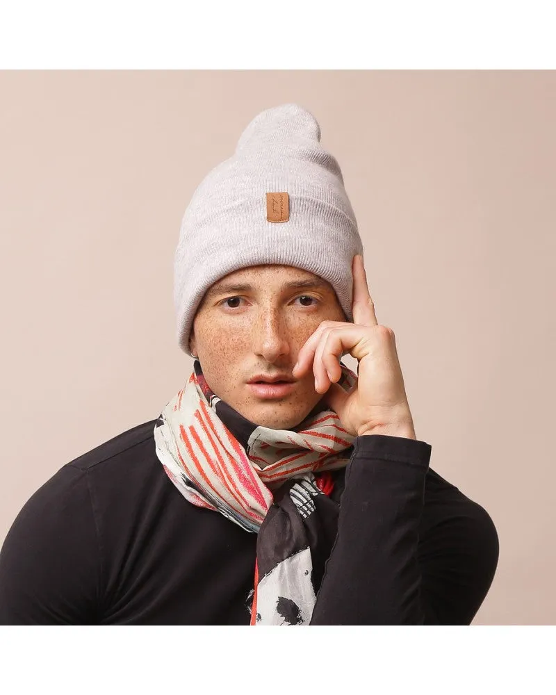 Deidaa Merino Wool Grey Beanie