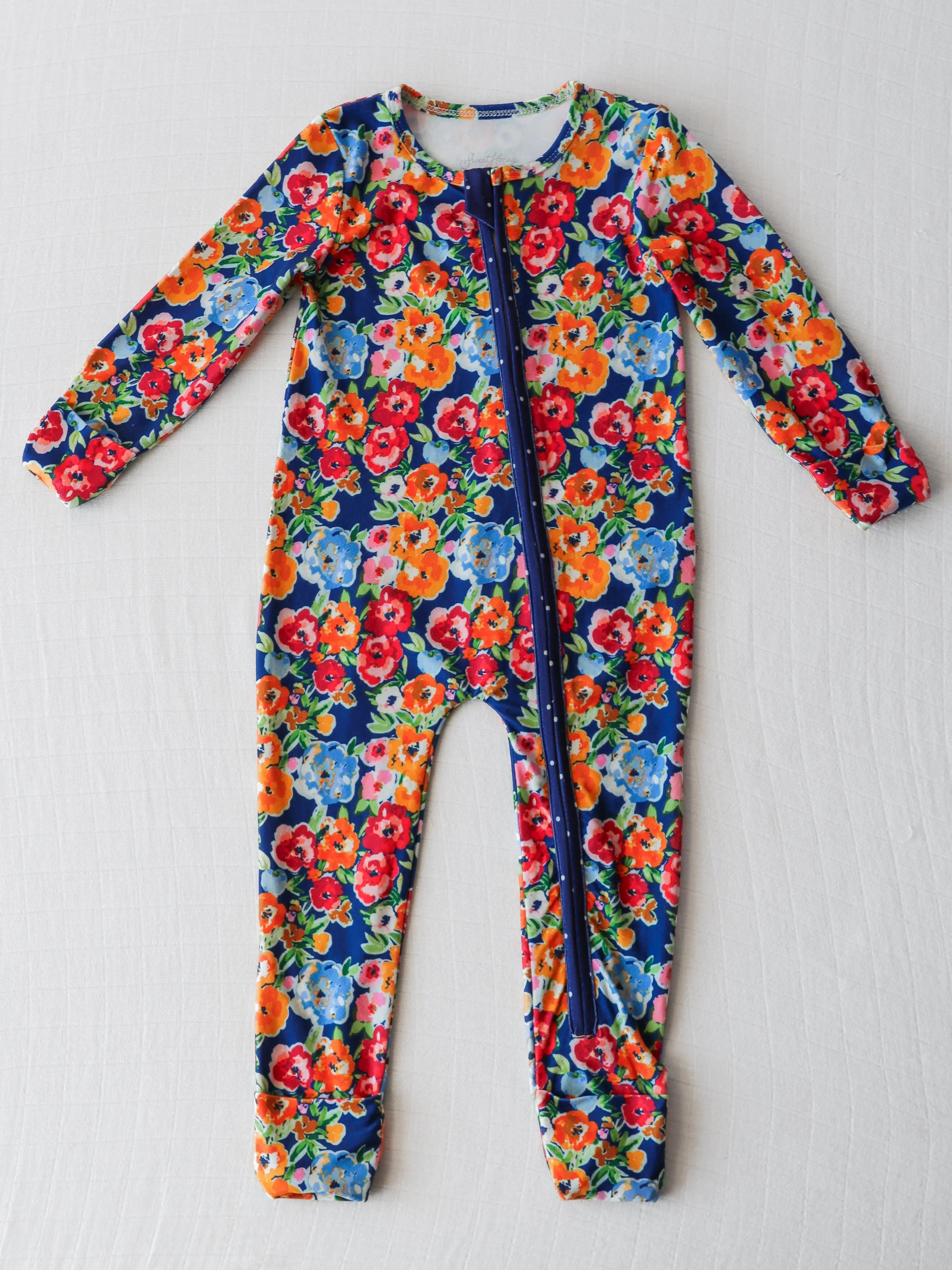 Dreamer Layette - Navy Fall Blooms