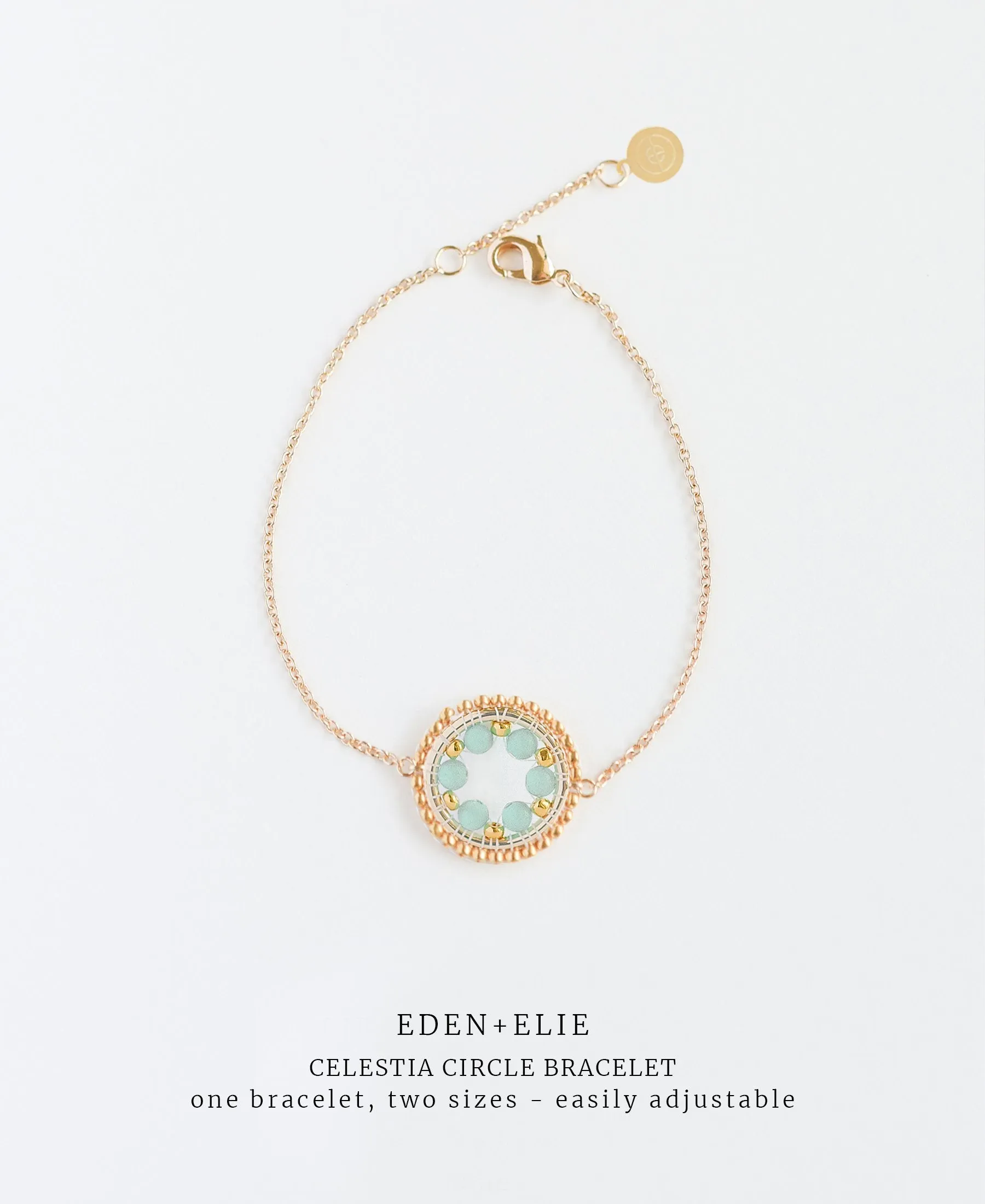 EDEN   ELIE Celestia Circle Bracelet - Aquamarine