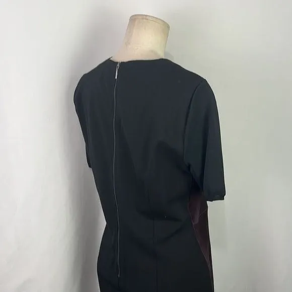 Elie Tahari Brown Lamb Suede Black Back