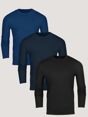 Fall Essentials Long Sleeve Crew 3-Pack