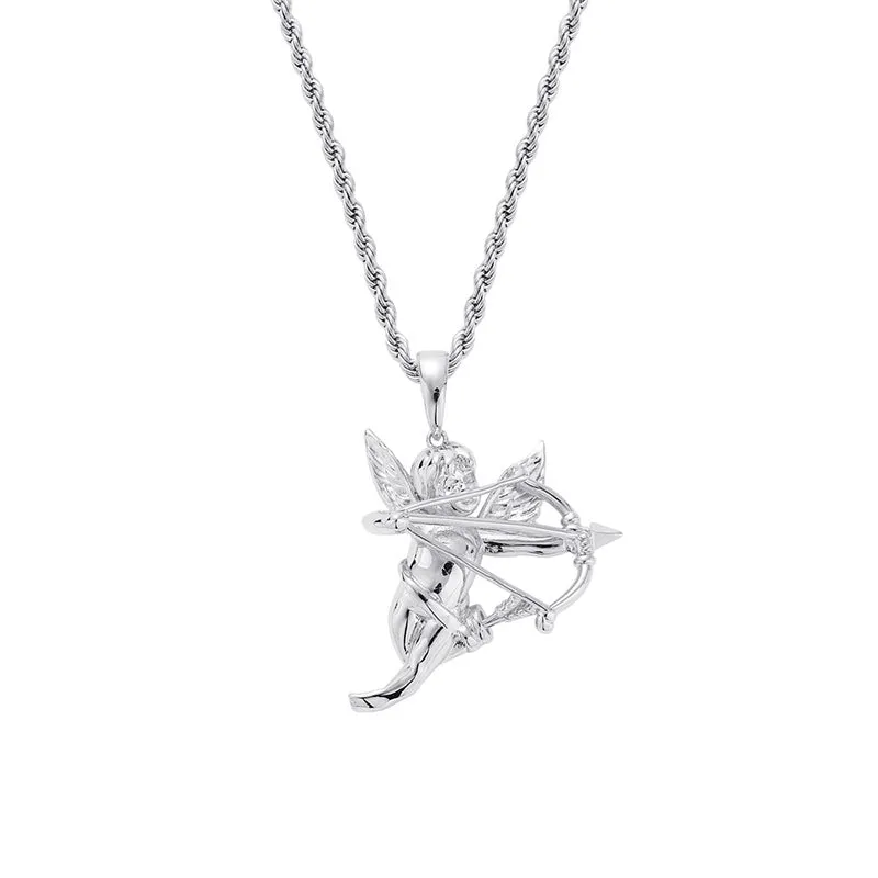 Fall in Love Angel Cupid Necklace