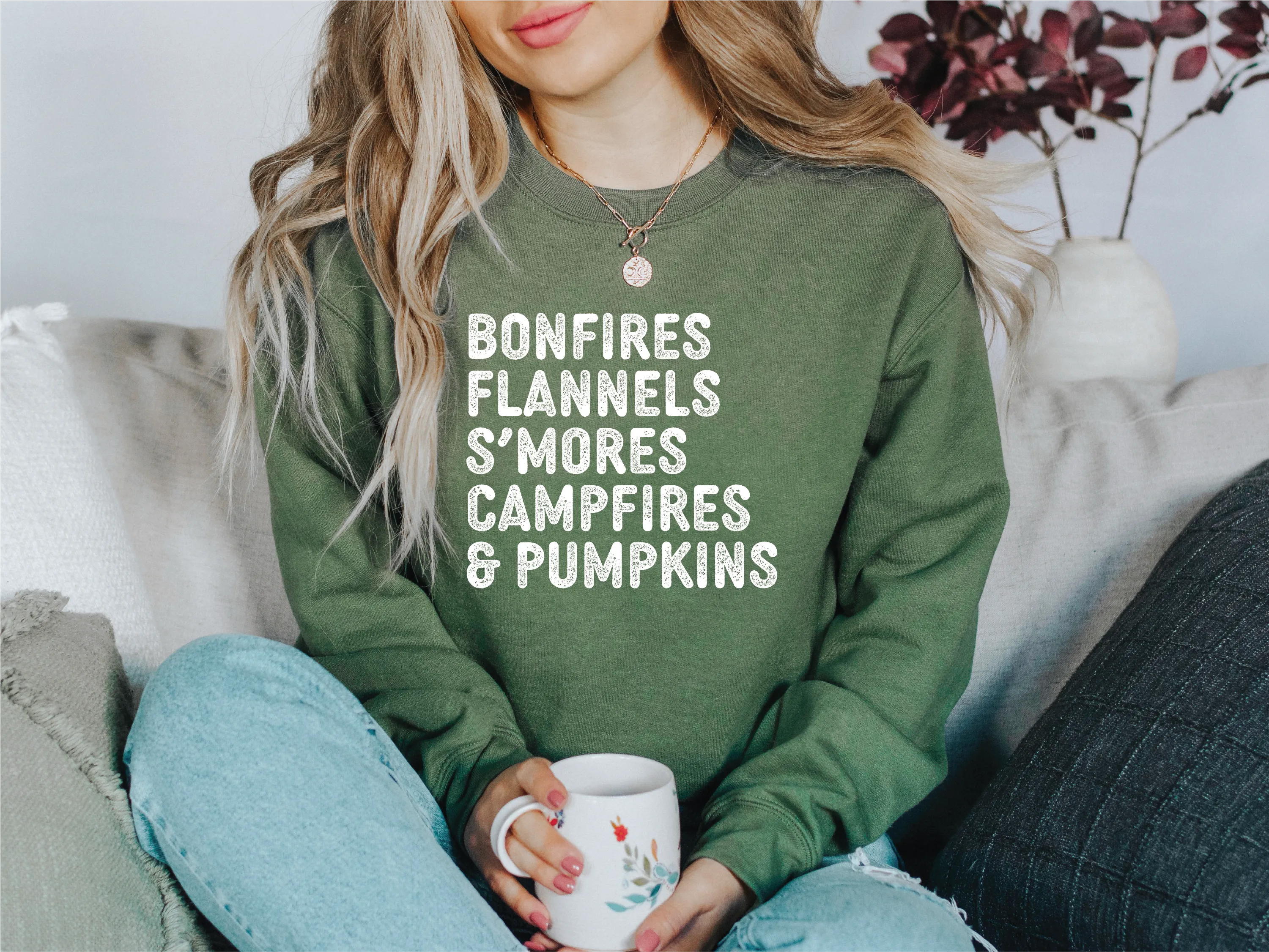 Fall Things Classic Crew Neck Sweater