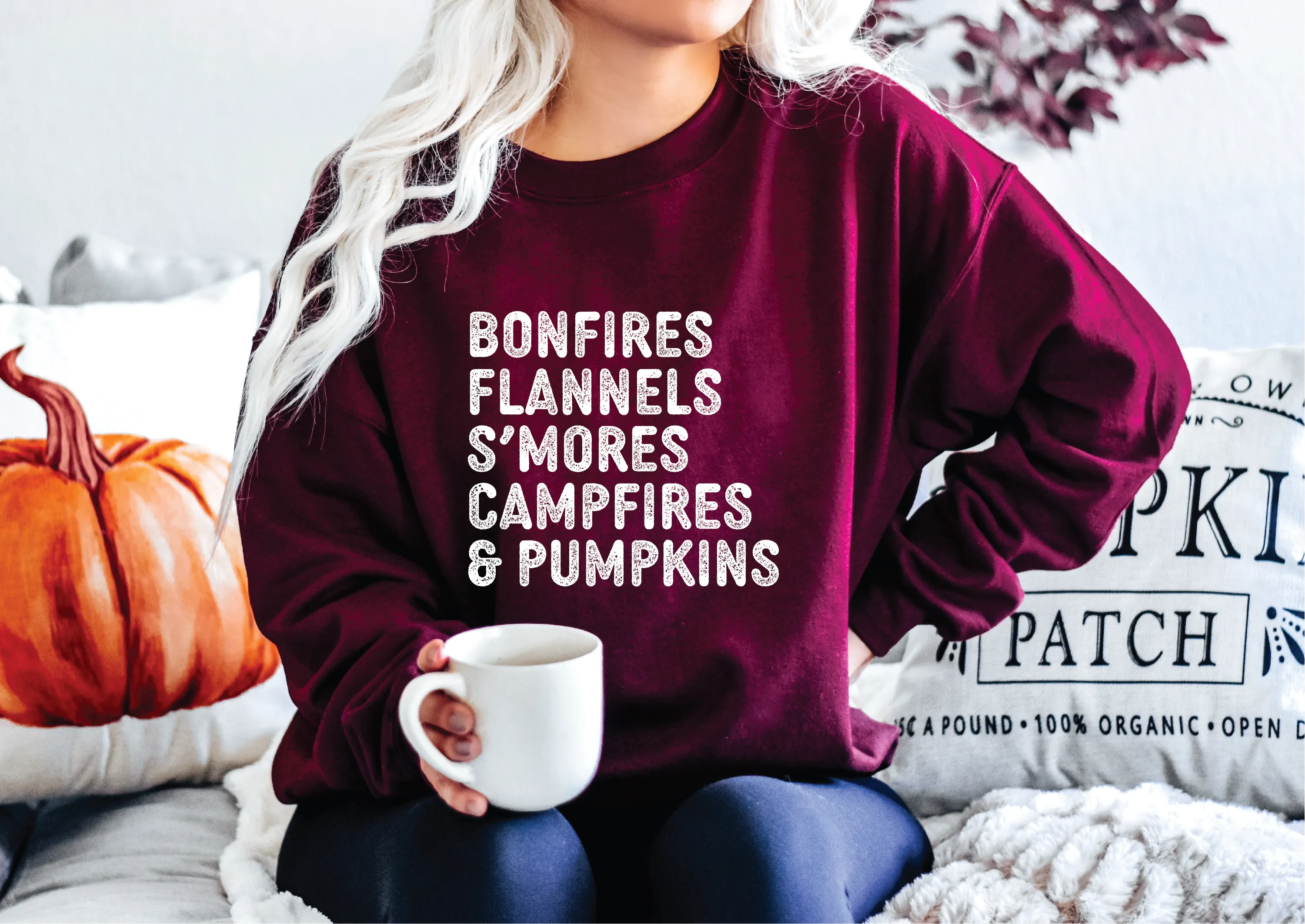 Fall Things Classic Crew Neck Sweater