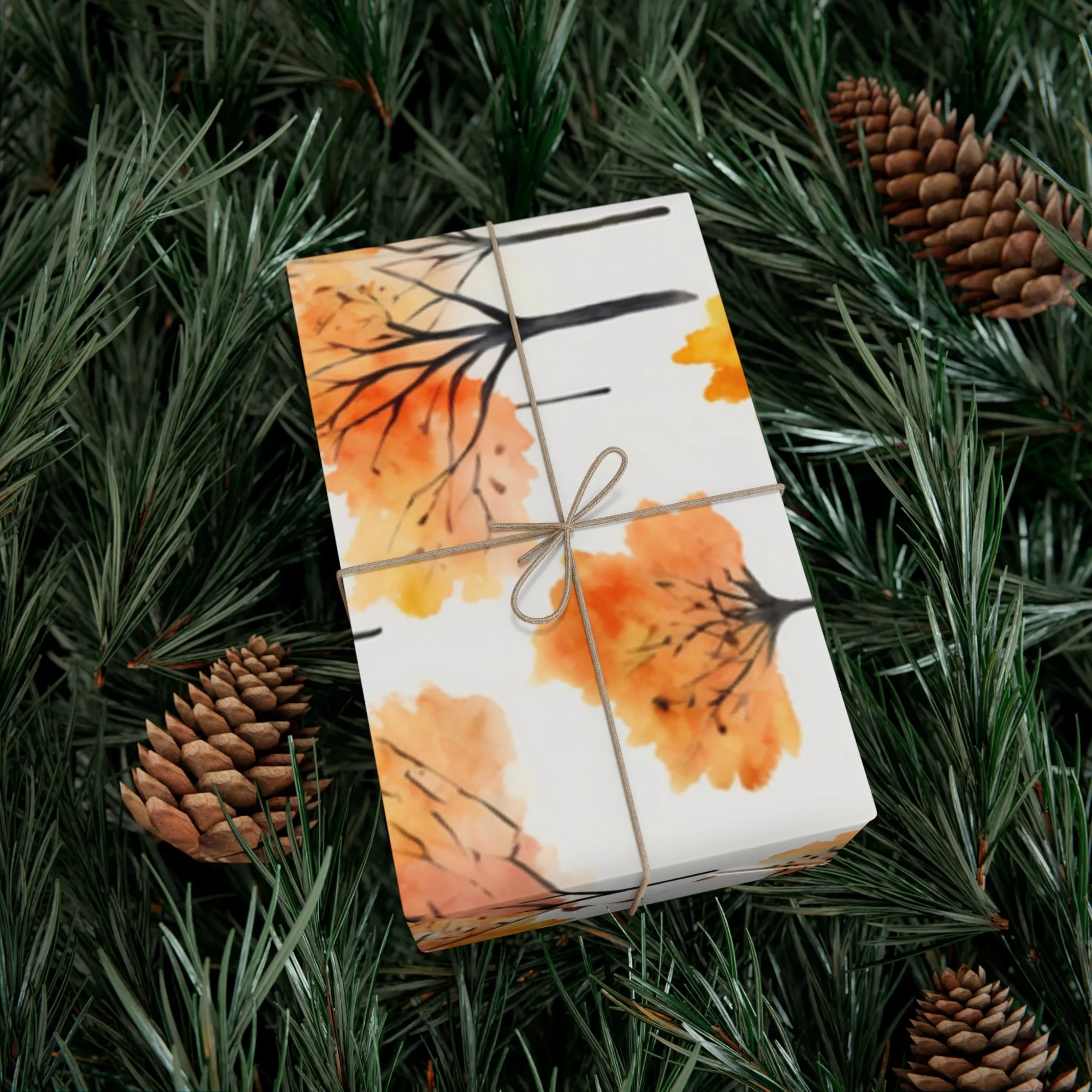 Fall Wrapping Paper Fall Trees Gift Wrap Papers