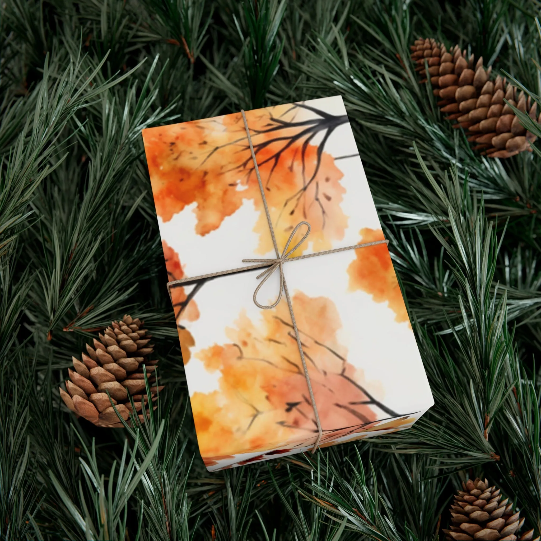 Fall Wrapping Paper Fall Trees Gift Wrap Papers