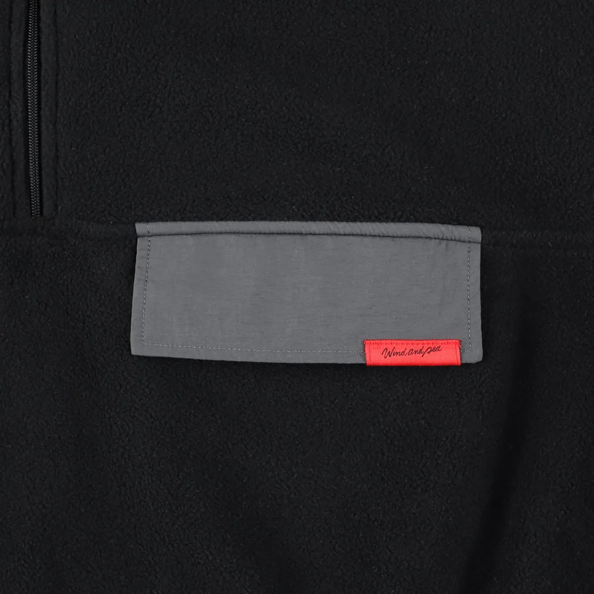 FLEECE S/S PULLOVER / BLACK