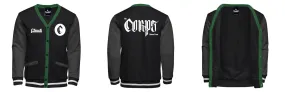 Fleece Varsity Cardigan With No Lining