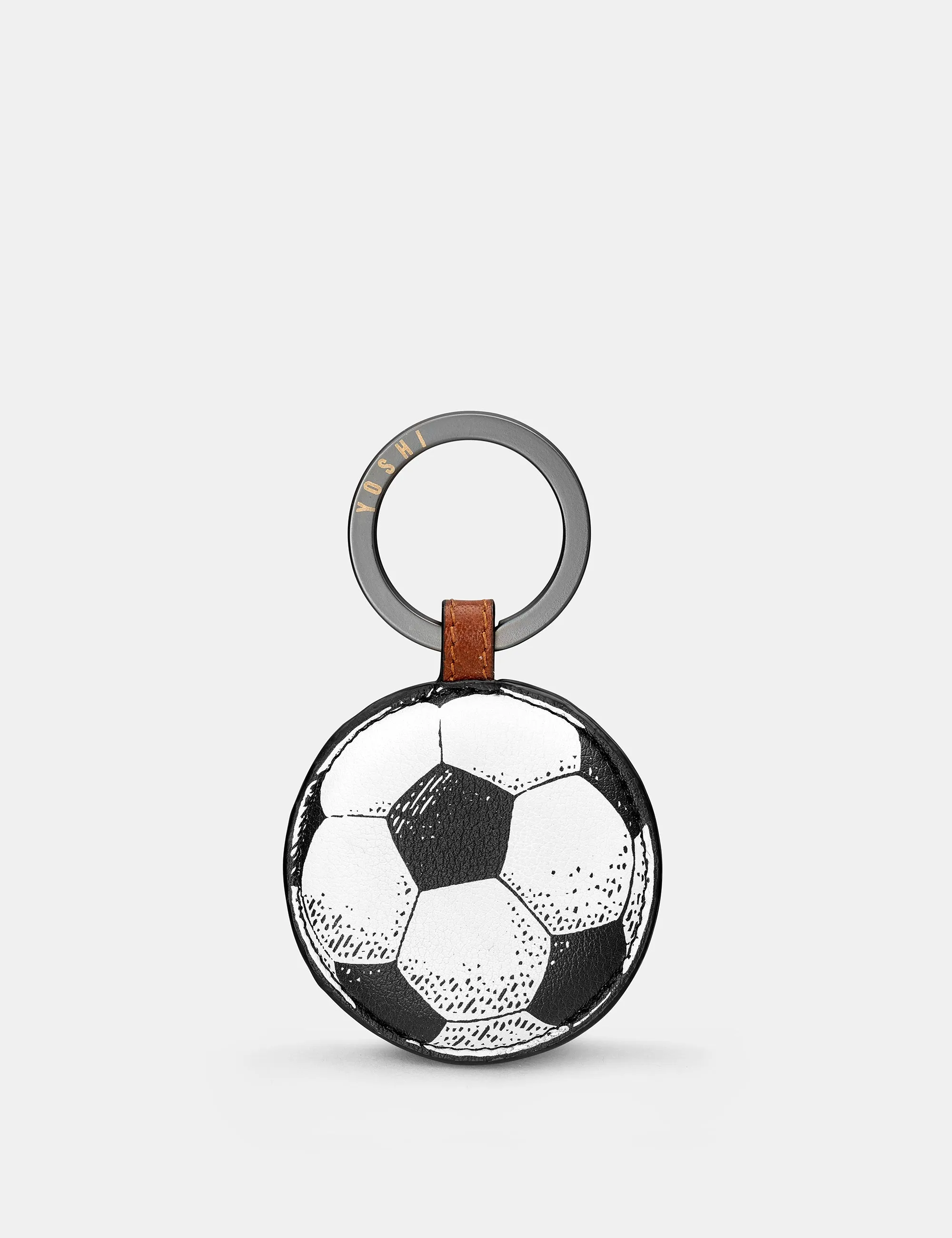 Football Leather Keyring