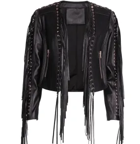 Fringe Leather Moto