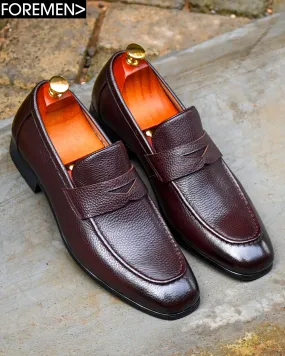 GEORGIA | Coffee Leather Loafers