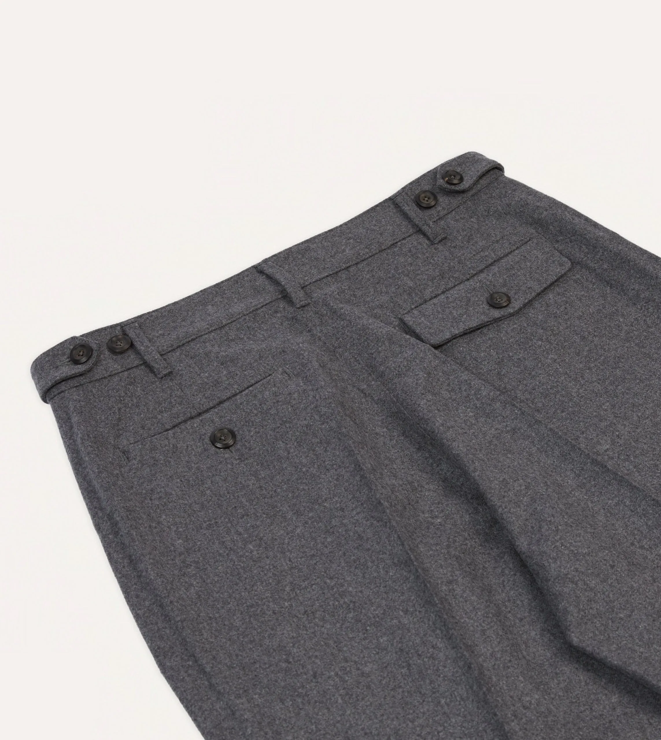 Optimized title: Stylish Grey Merino Wool Games Trouser