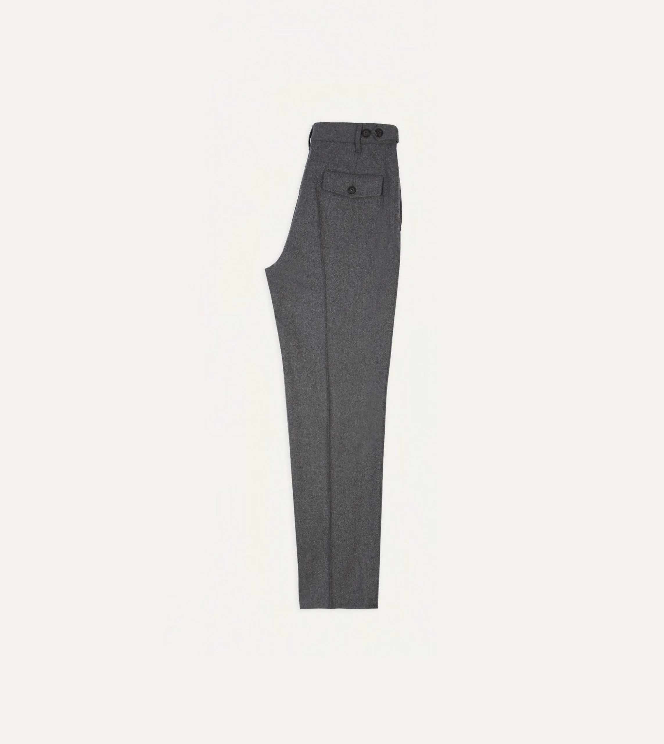 Optimized title: Stylish Grey Merino Wool Games Trouser