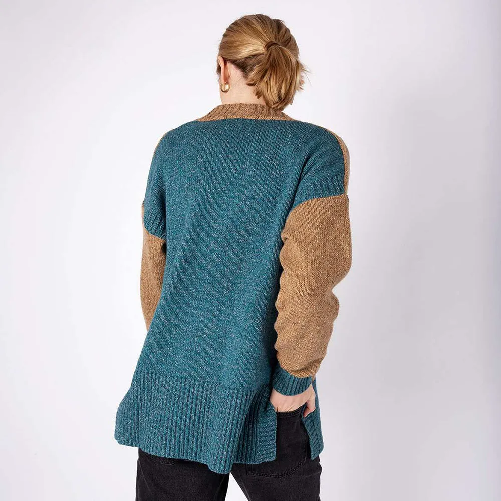 Hawthorn -  Colour Contrast Cardigan