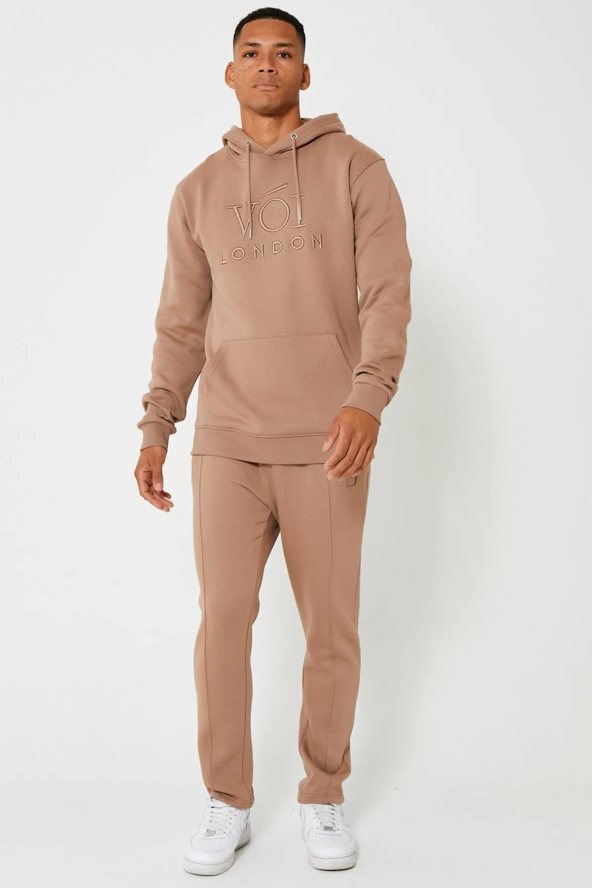 Holloway Road Fleece Tracksuit - Brown